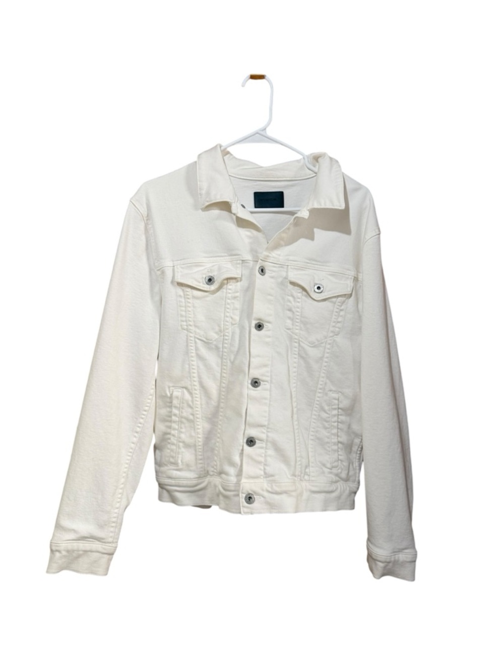 VINCE. White Oversized Denim Jean Jacket Minimalist Women’s Size Small